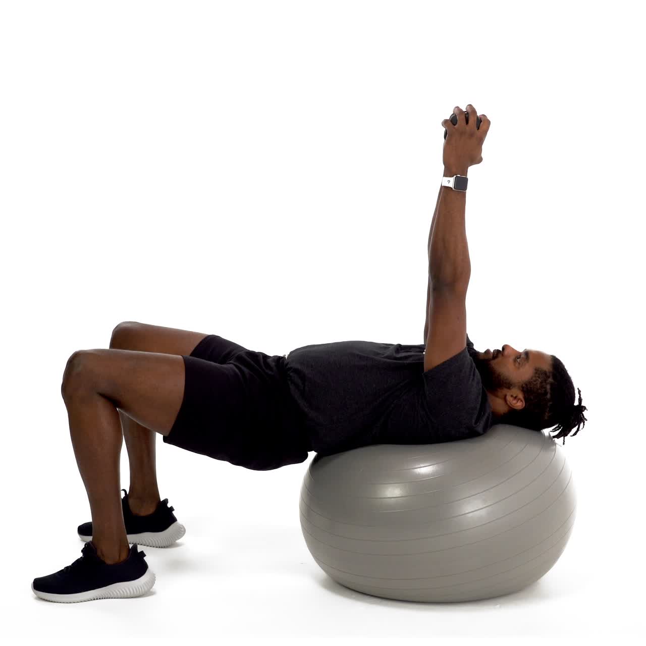 Dumbbell Yoga Ball Upper Body Windshield Wiper with trainwell
