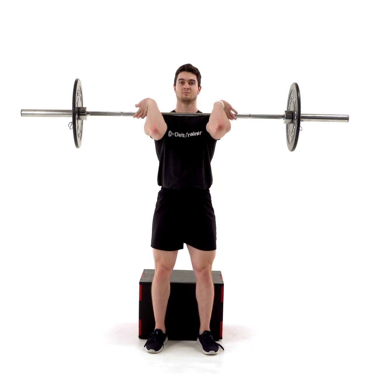 Front Rack Box Squat with trainwell