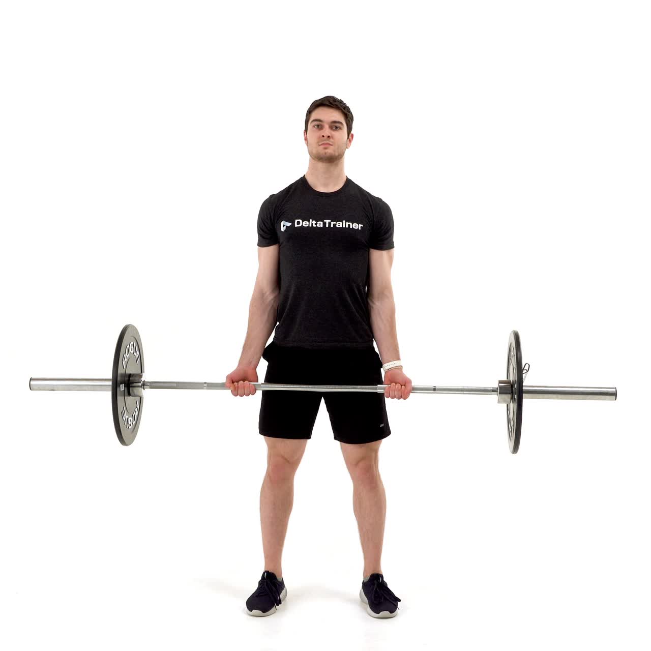 Half Barbell Curl with trainwell