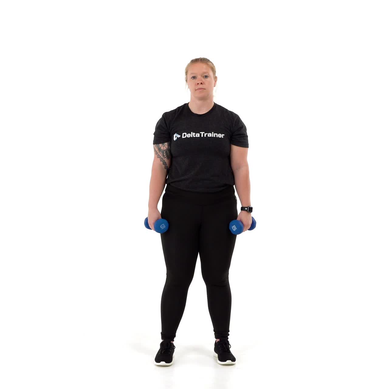 Half Dumbbell Burpee with trainwell