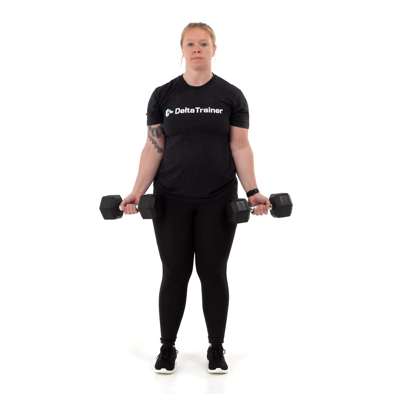 Half Dumbbell Curl with trainwell
