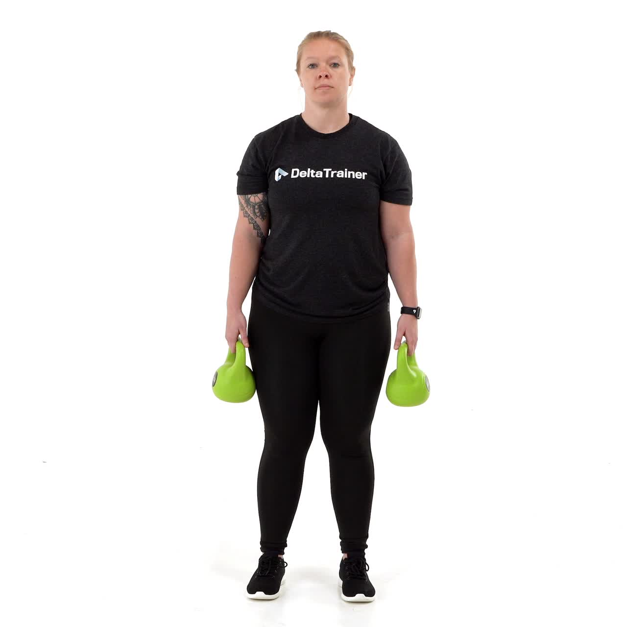 Kettlebell Reverse Half Lunge with trainwell
