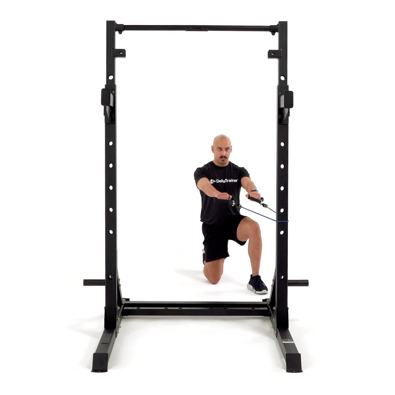 Half Kneeling Band Row with trainwell