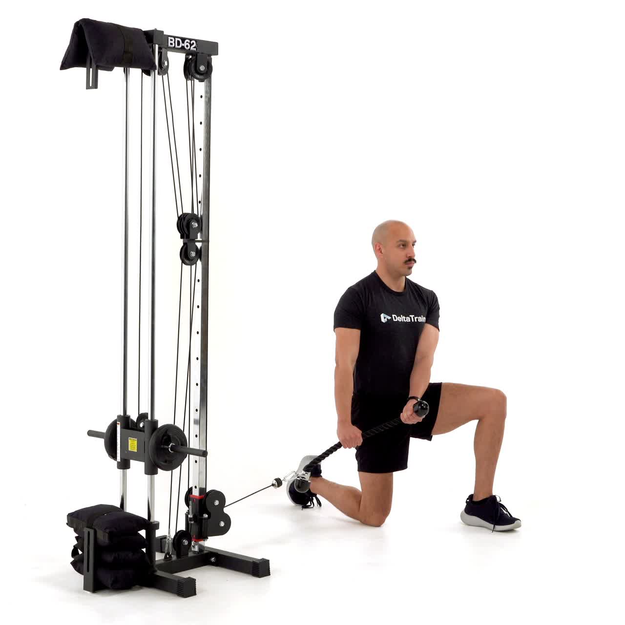 Half Kneeling Cable Lumberjack with trainwell