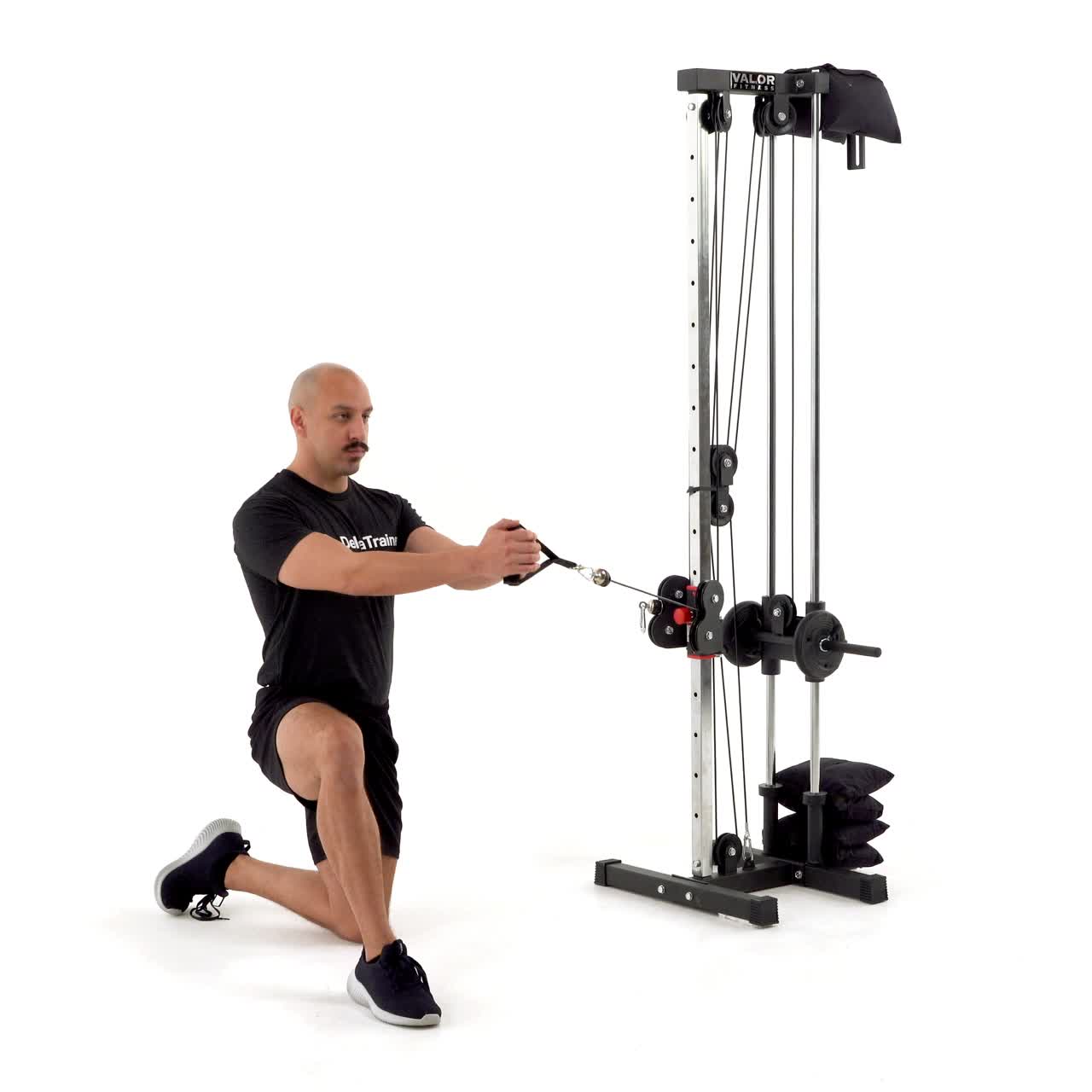 Half Kneeling Cable Pallof Circle with trainwell