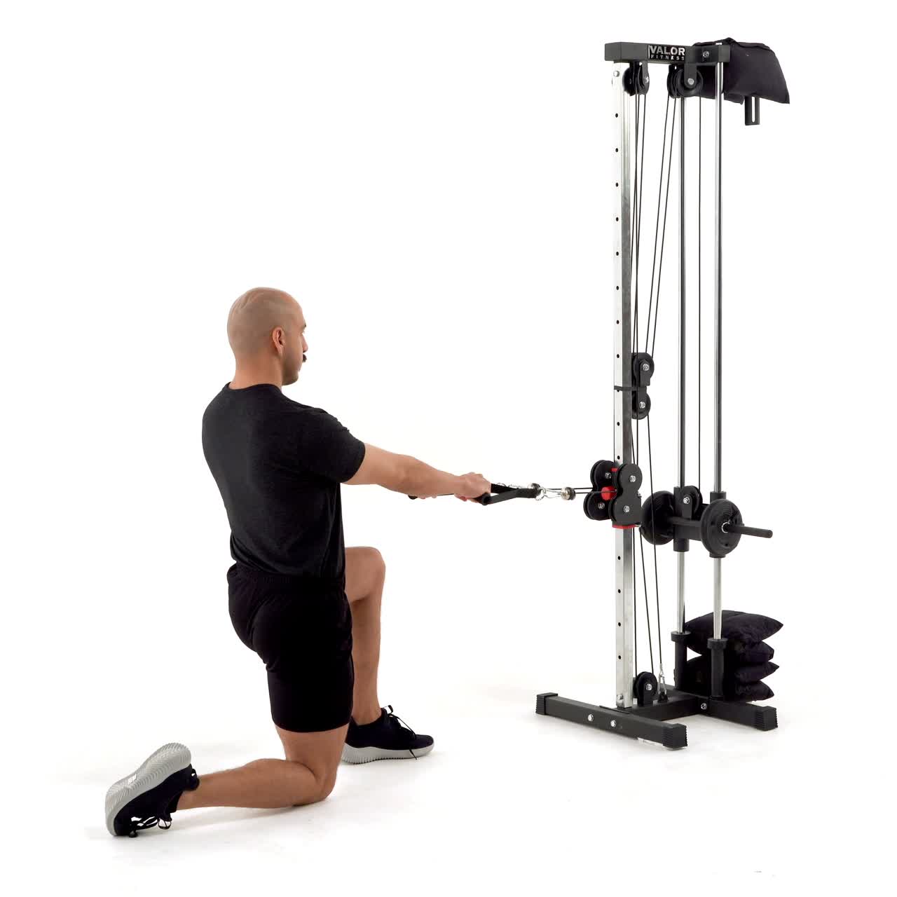 Half Kneeling Cable Row with trainwell
