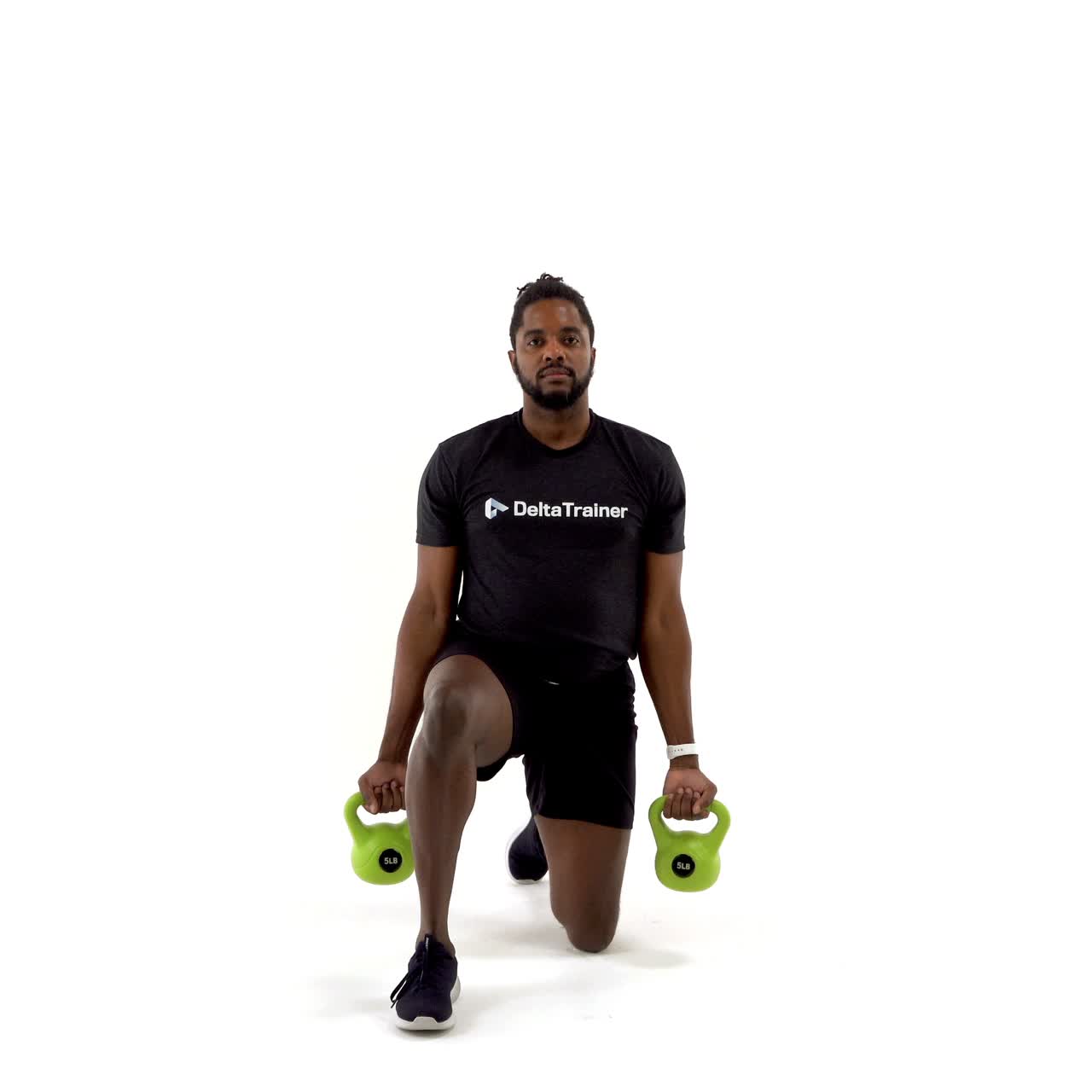 Half Kneeling Kettlebell Curl To Press with trainwell