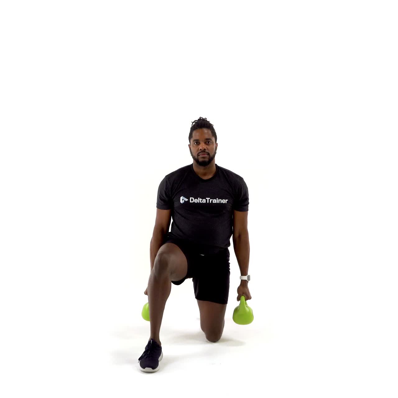 Half Kneeling Kettlebell Hammer Curl To Press with trainwell