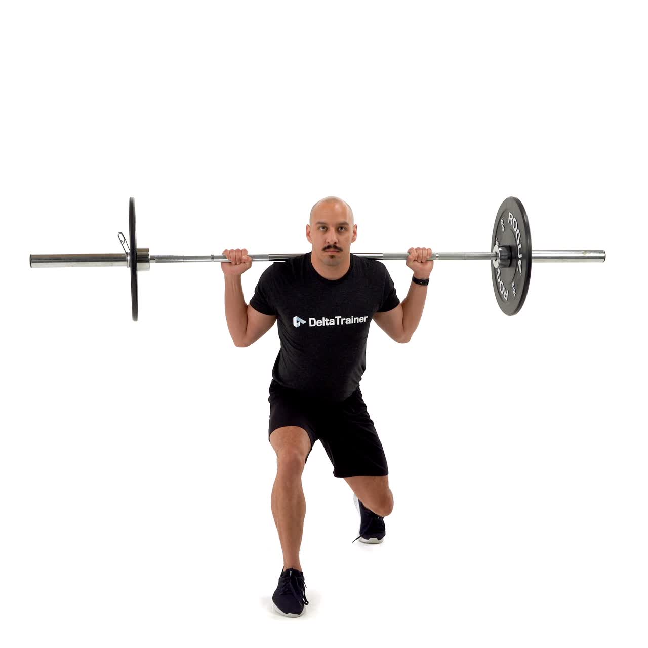 Barbell Forward Lunge Hold with trainwell