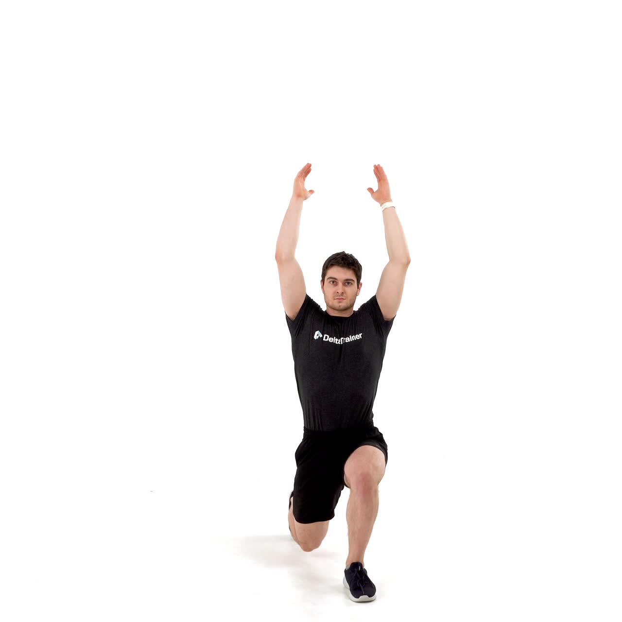 Bodyweight Overhead Lunge Hold with trainwell