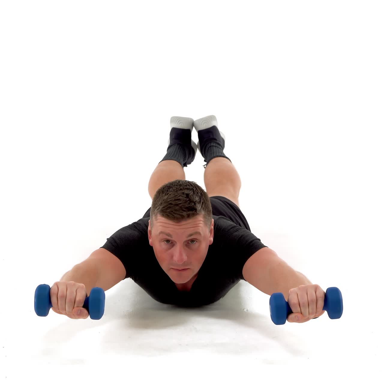 Dumbbell Superman Hold with trainwell