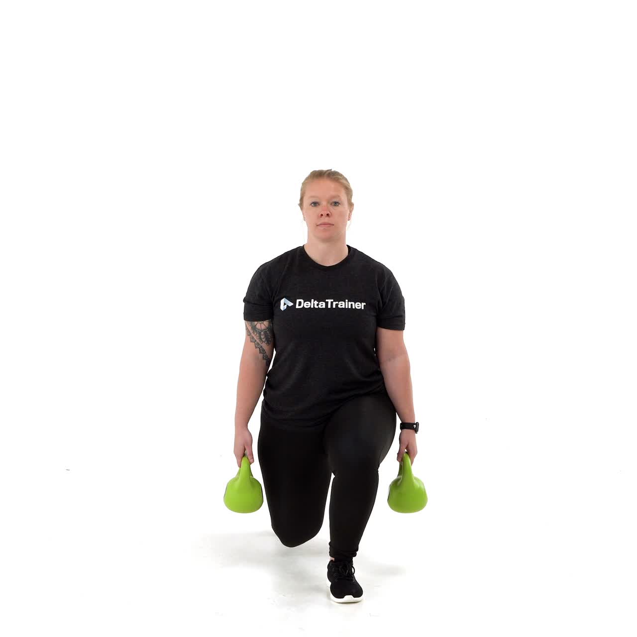 Kettlebell Forward Lunge Hold with trainwell