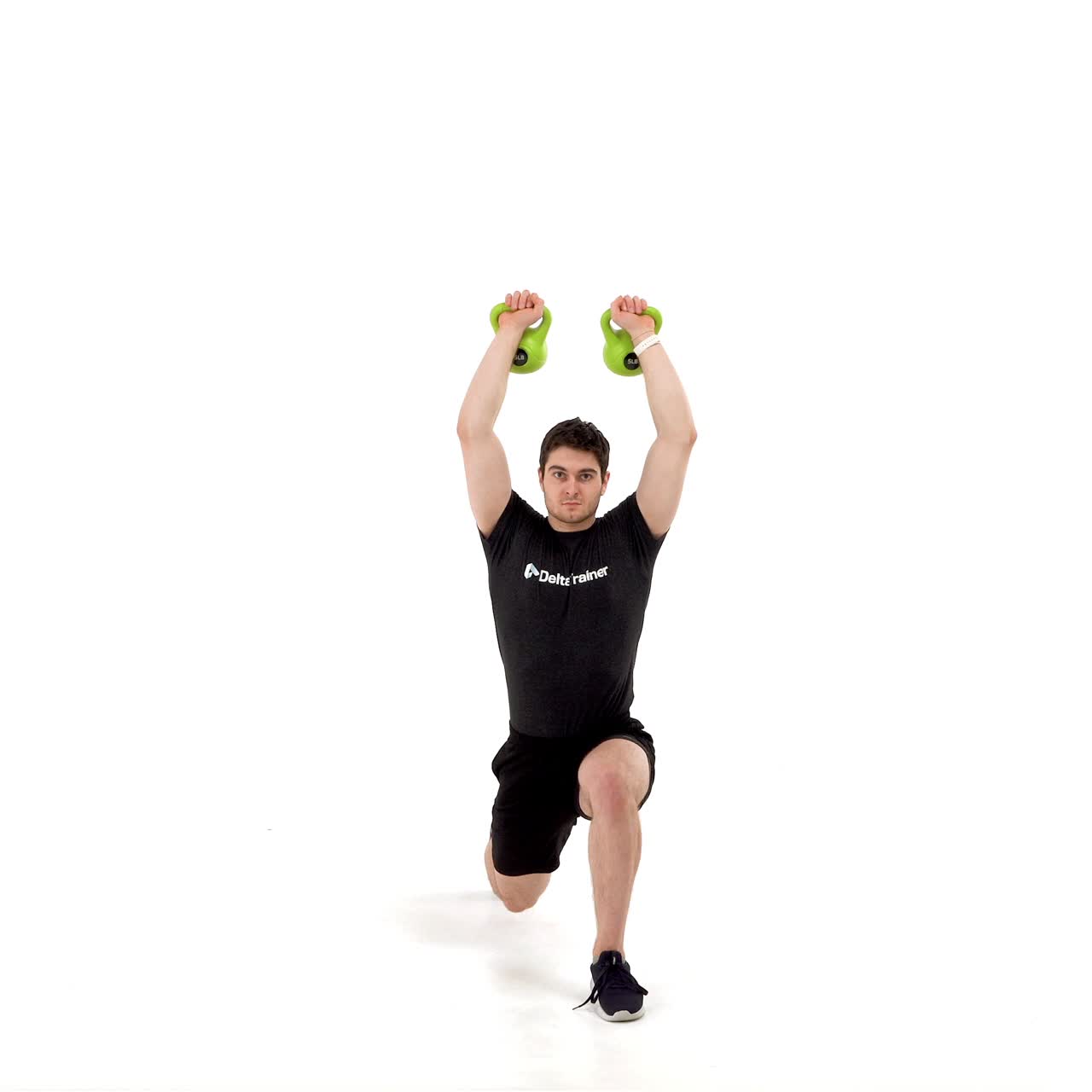 Kettlebell Overhead Lunge Hold with trainwell