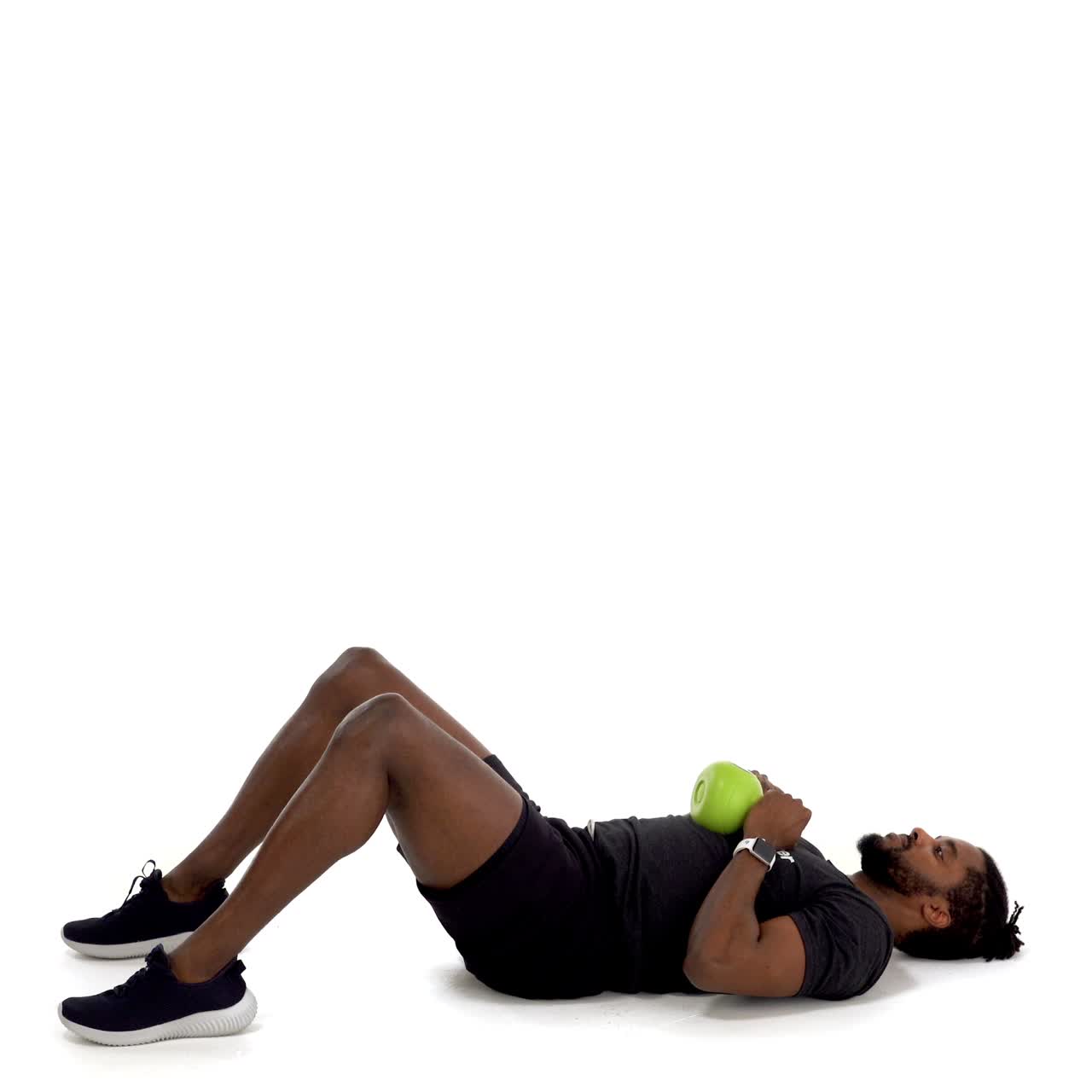 Single Kettlebell Crunch And Press with trainwell