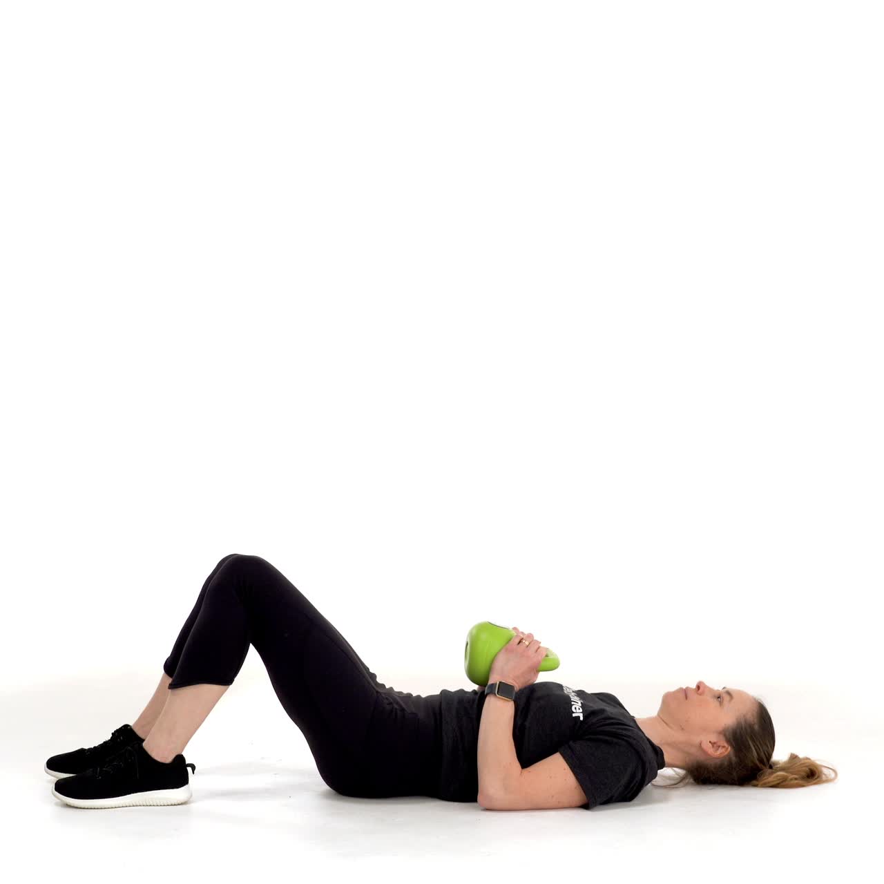 Single Kettlebell Floor Tricep Cycle with trainwell