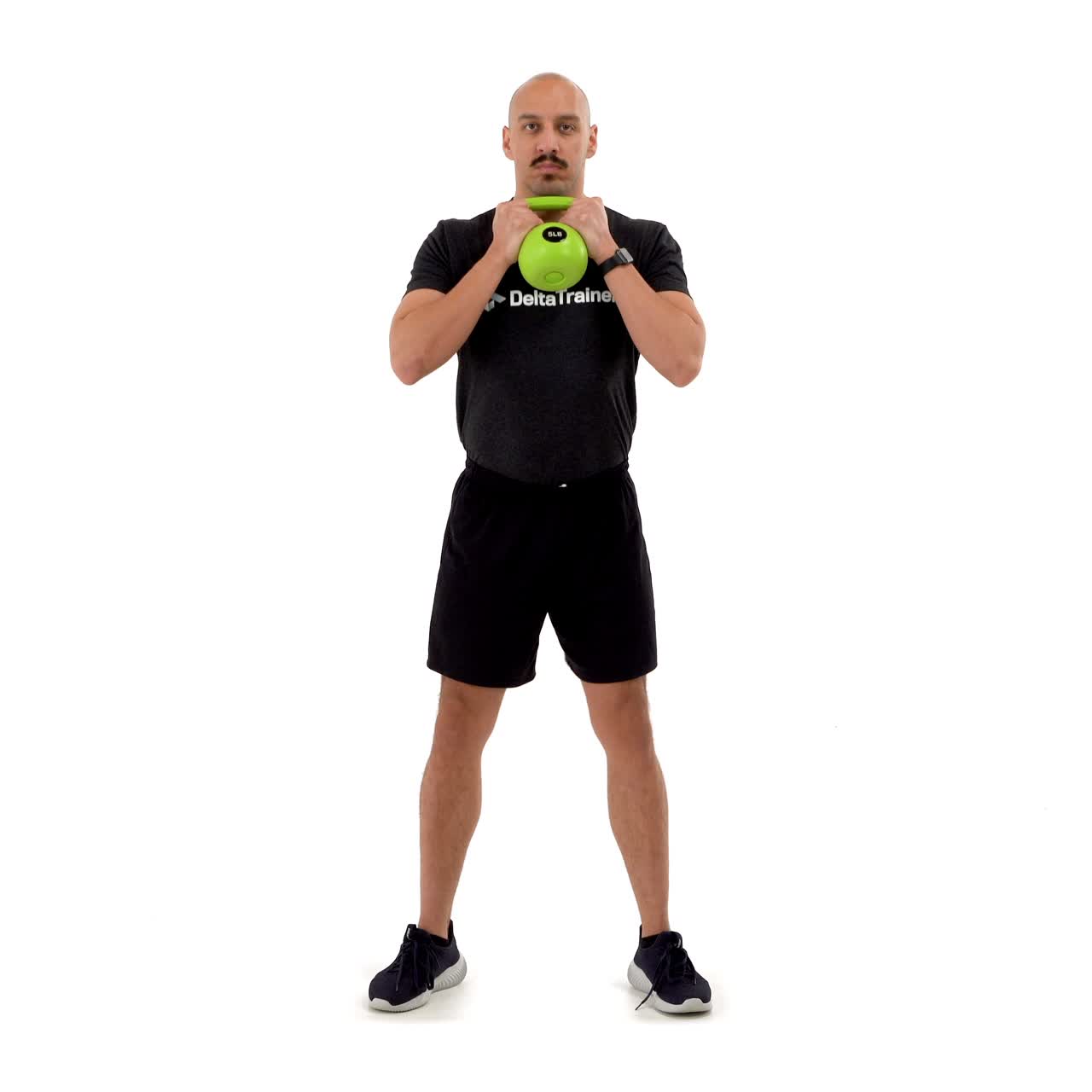 Single Kettlebell Goblet Squat with trainwell