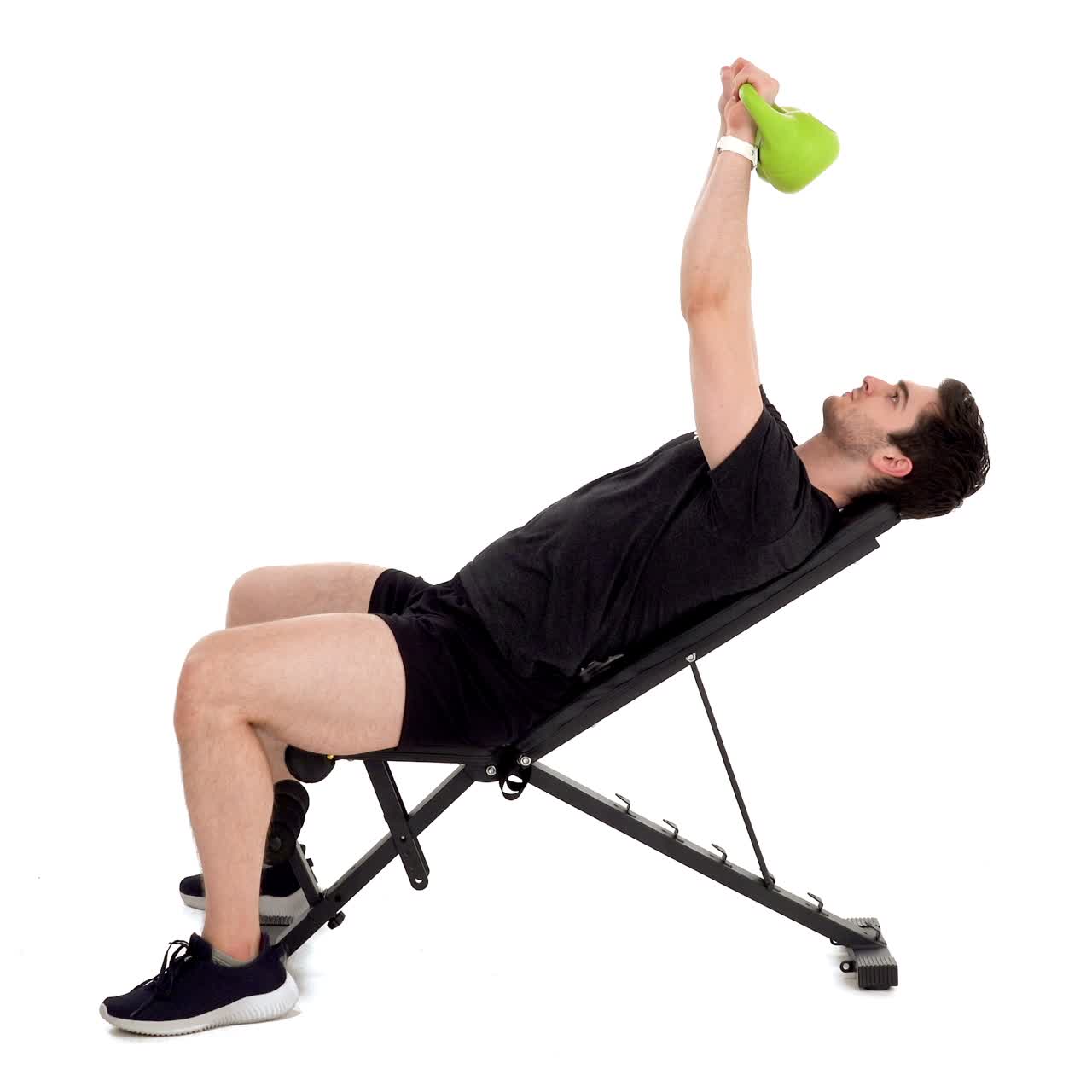 Kettlebell Incline Bench Press with trainwell