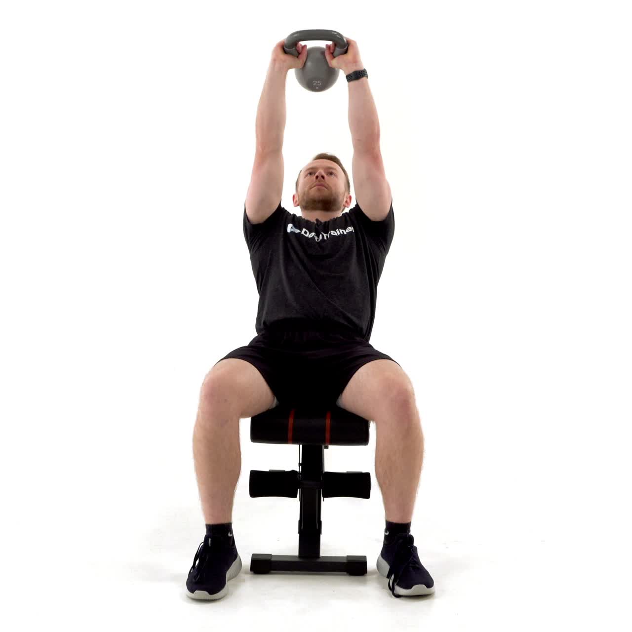 Single Kettlebell Overhead Row with trainwell