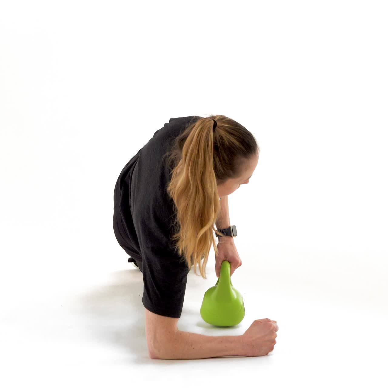 Single Kettlebell Side Plank Row with trainwell
