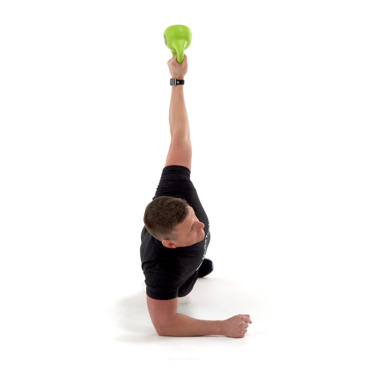 Single Kettlebell Side Plank Dip with trainwell