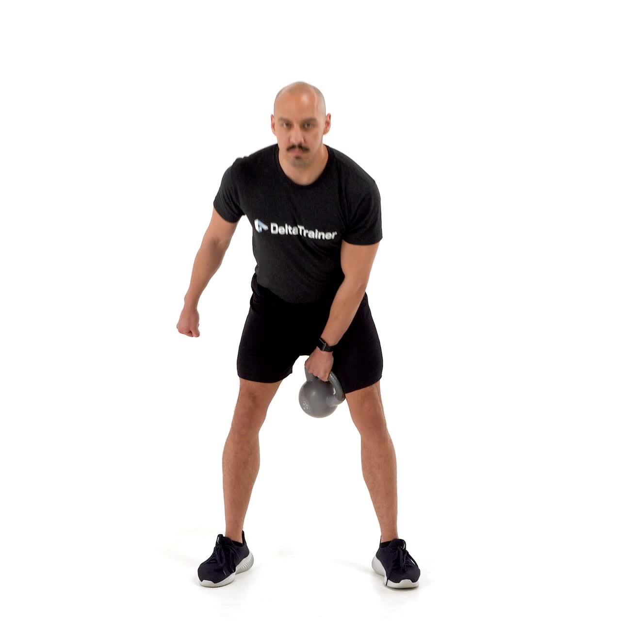 Kettlebell Single Arm Swing with trainwell