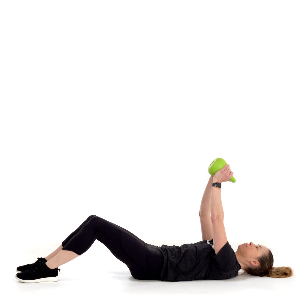 Single Kettlebell Sit Up with trainwell