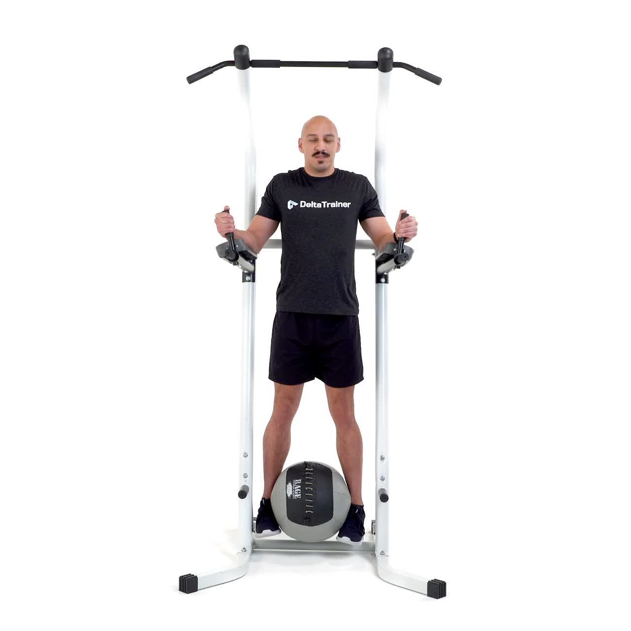Med Ball Chair Leg Raise with trainwell