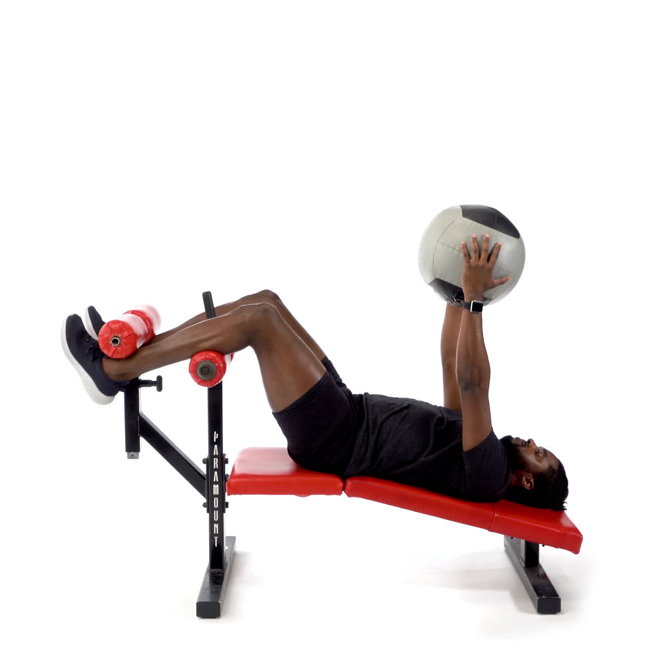 Med Ball Decline Sit Up with trainwell