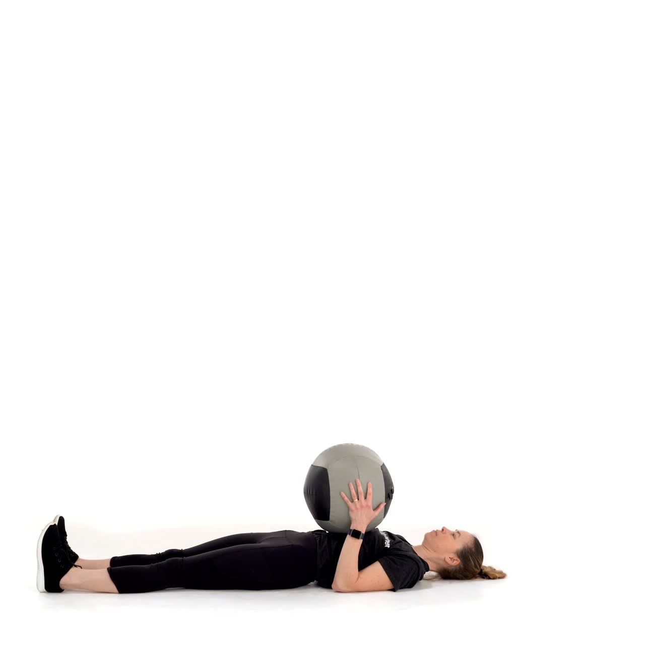 Med Ball Floor Overhead Row with trainwell