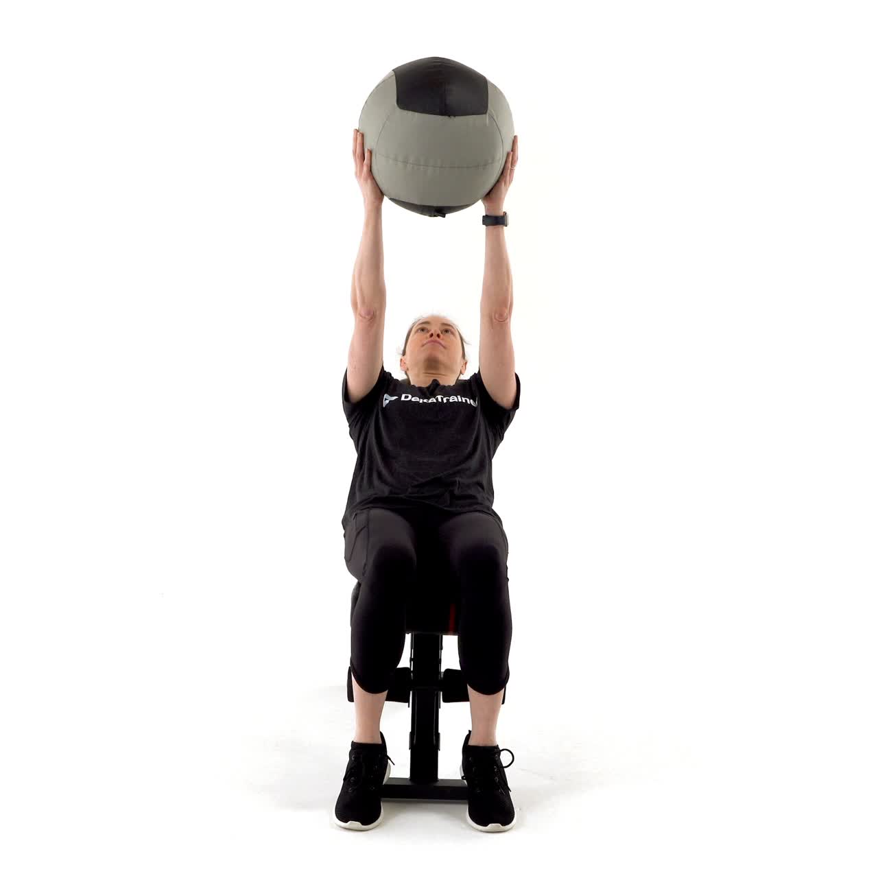 Med Ball Incline Bench Press with trainwell