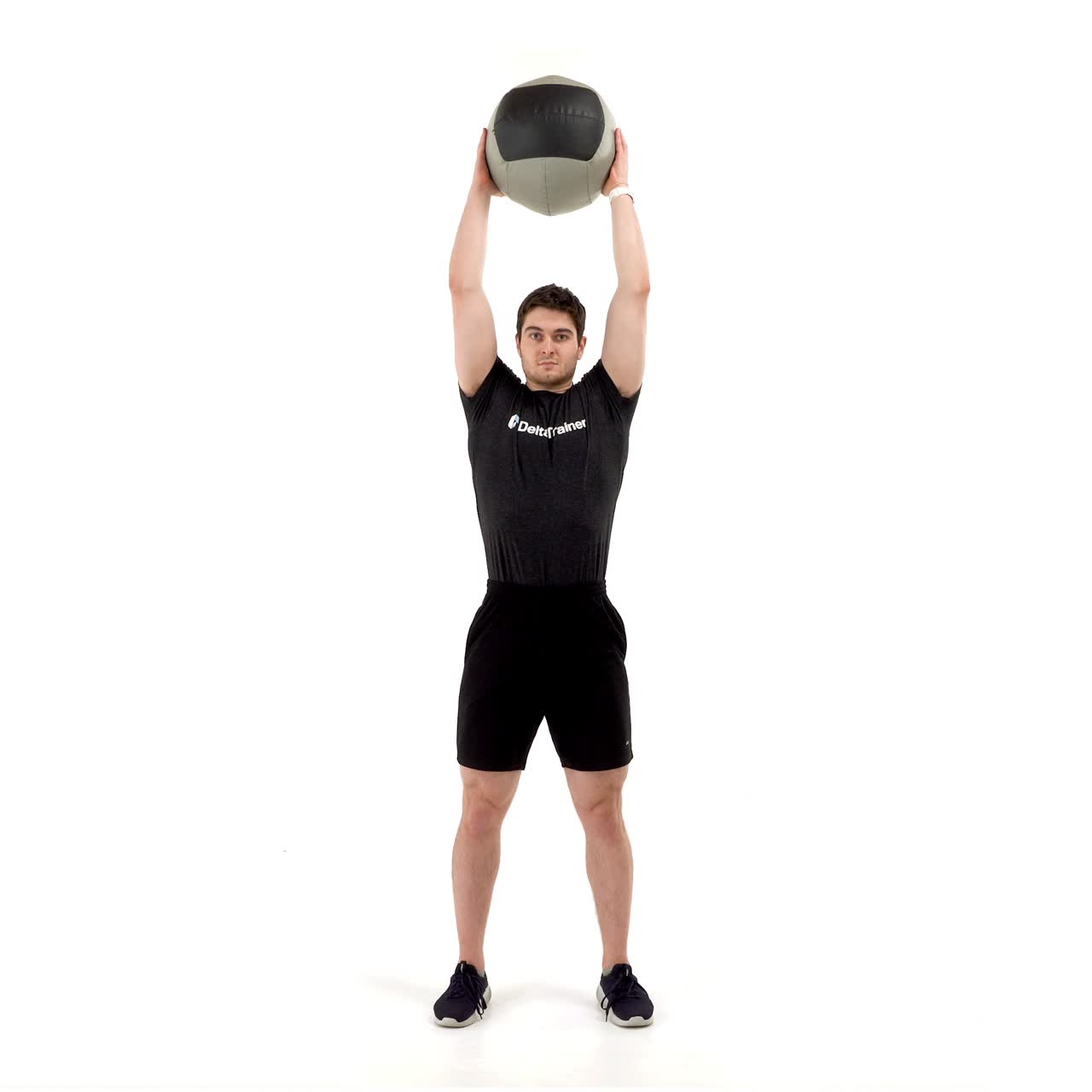 Med Ball Overhead Lunge with trainwell