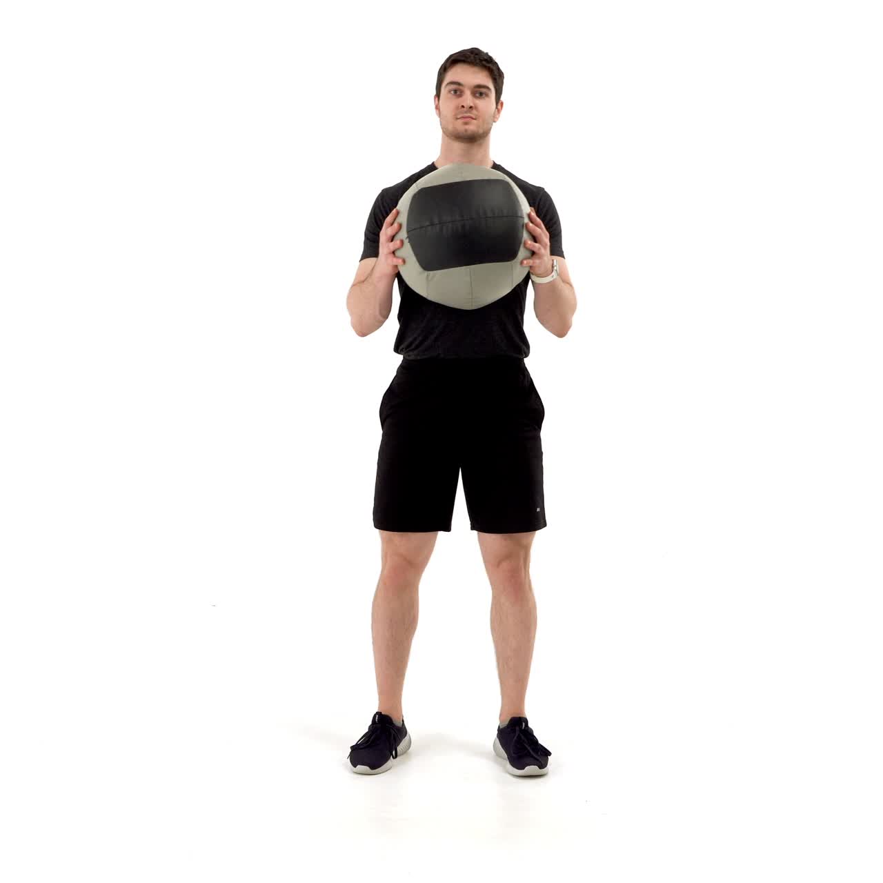 Med Ball Pistol Squat with trainwell