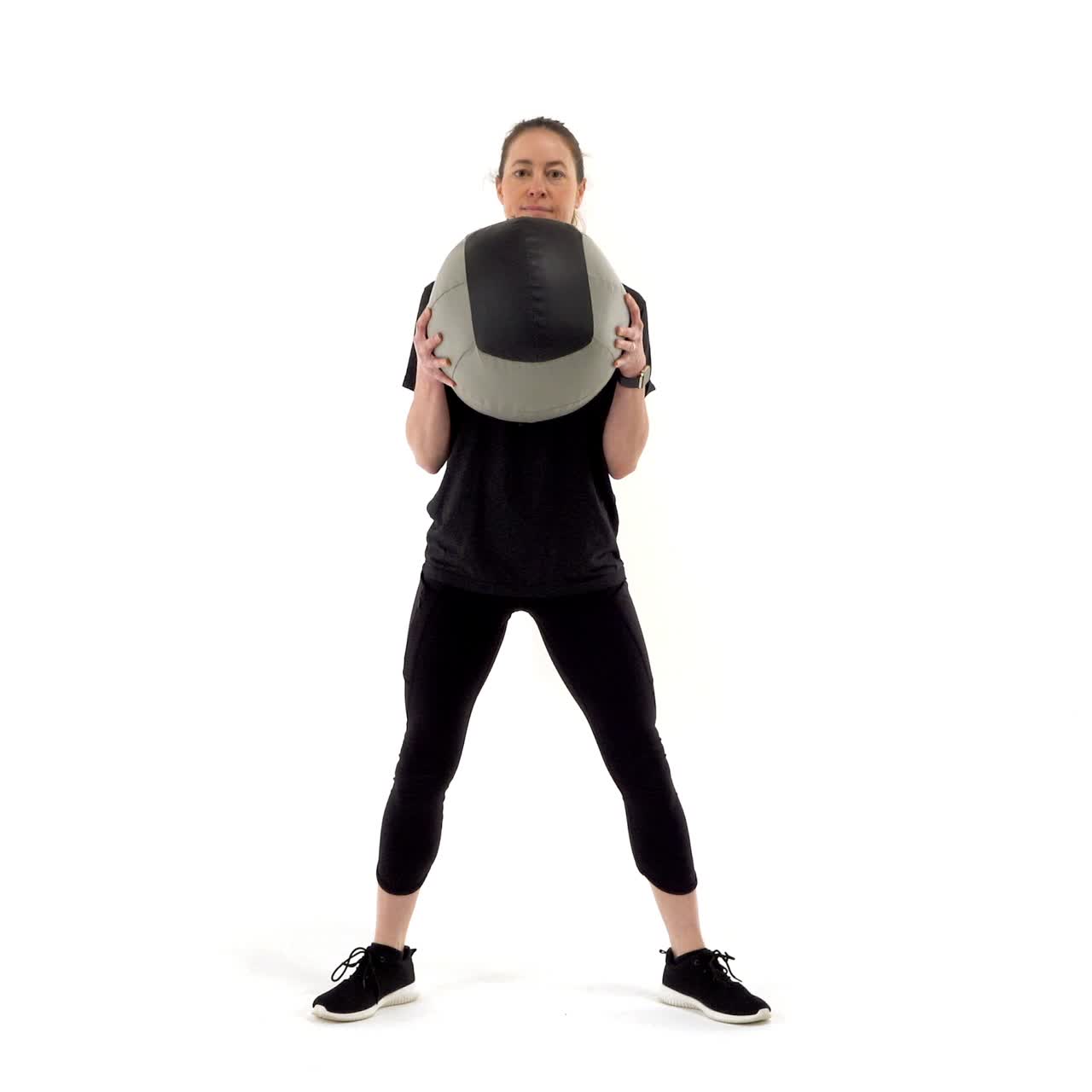 Med Ball Plie Squat To Calf Raise with trainwell