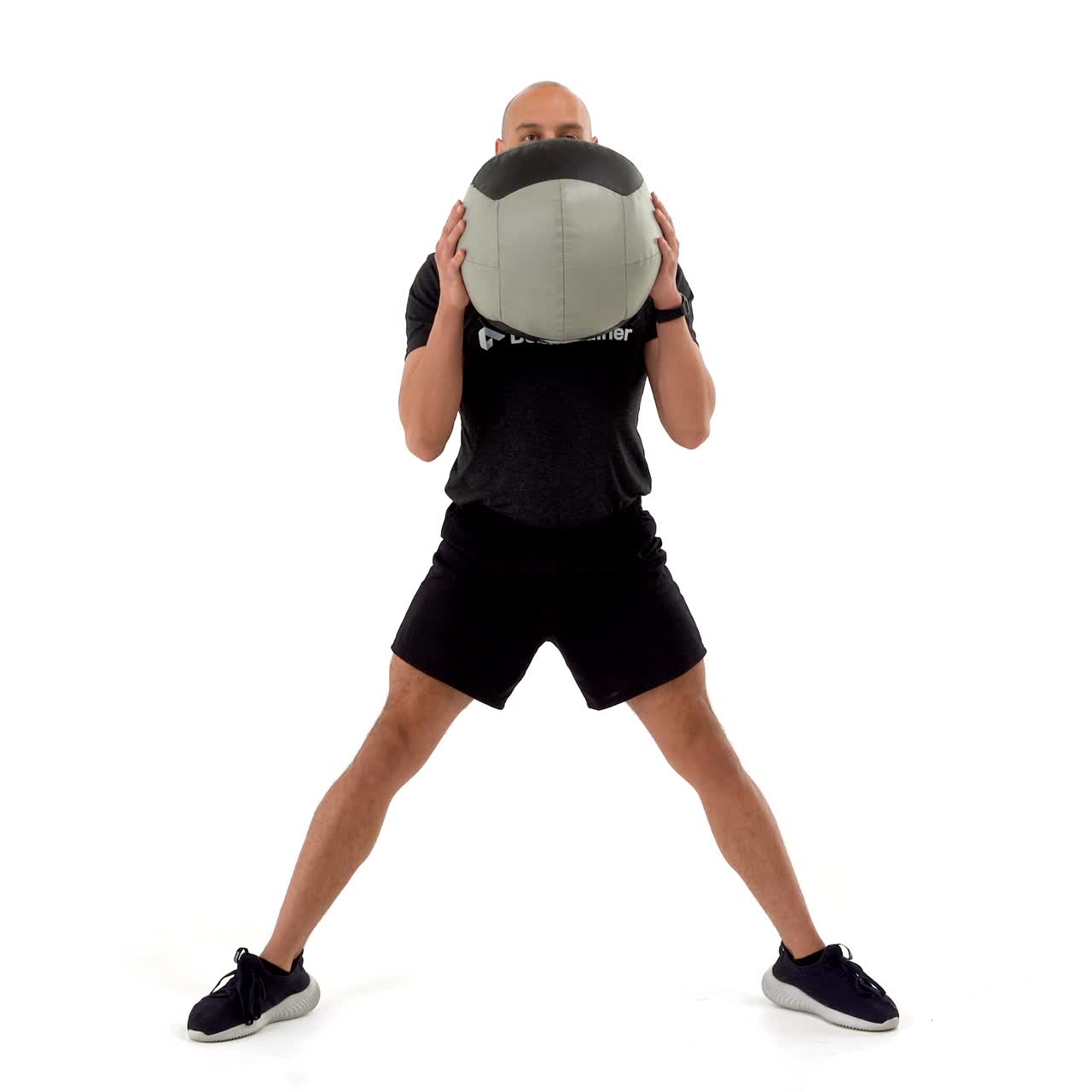 Med Ball Sumo Goblet Squat with trainwell