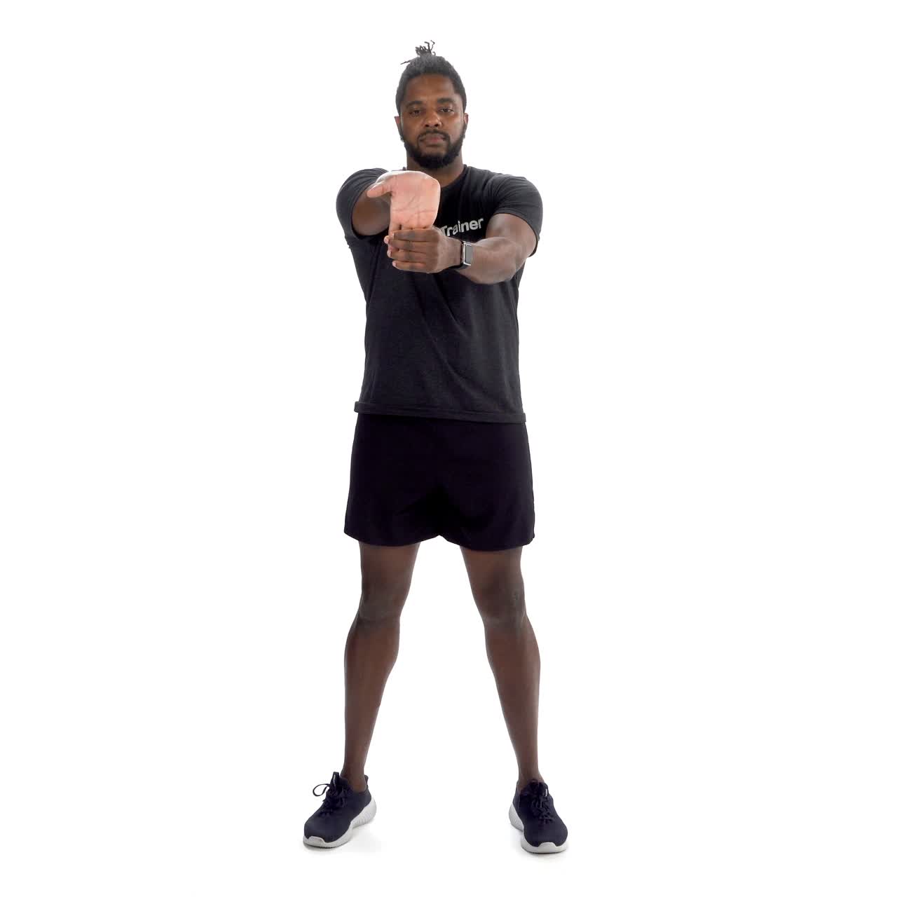 Palm Up Forearm Stretch with trainwell