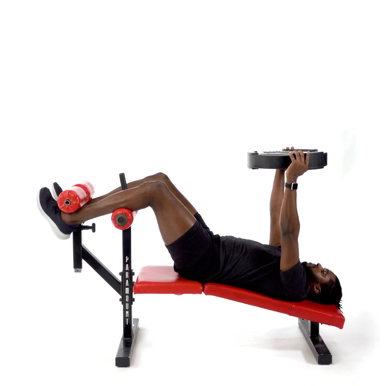 Plate Decline Sit Up with trainwell