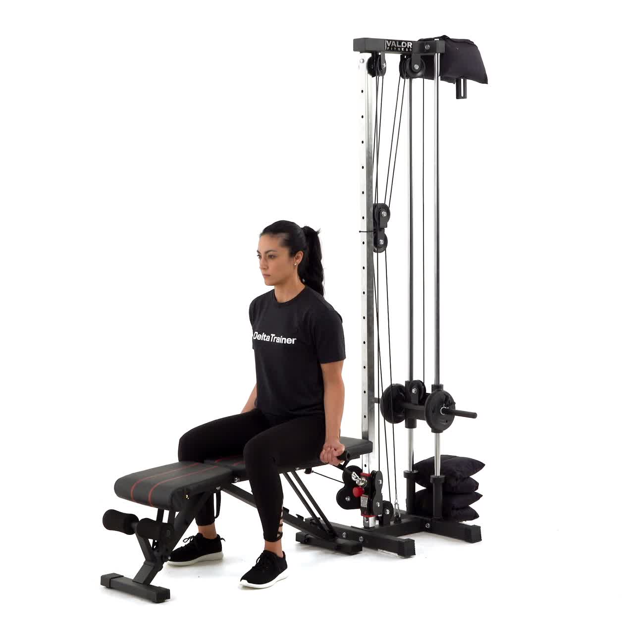 Seated Cable Curl with trainwell