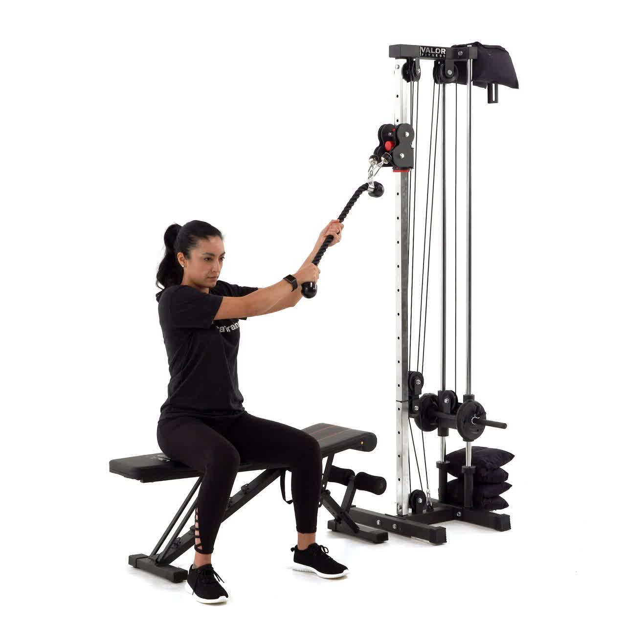 Seated Cable Lumberjack High To Low with trainwell