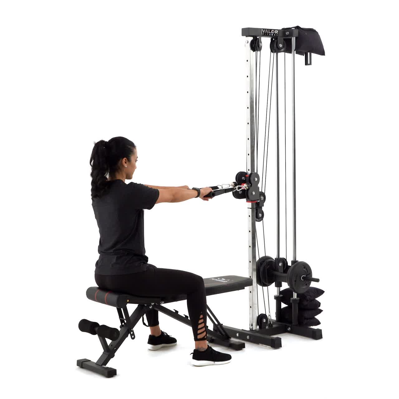 Seated Cable Wide Row with trainwell