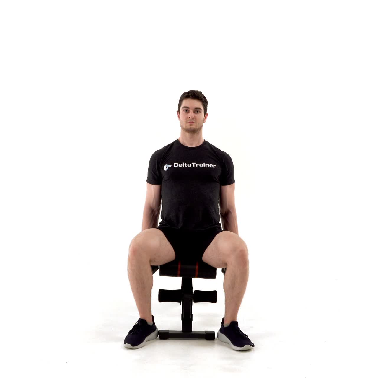 Seated Dumbbell Hammer Curl To Press with trainwell