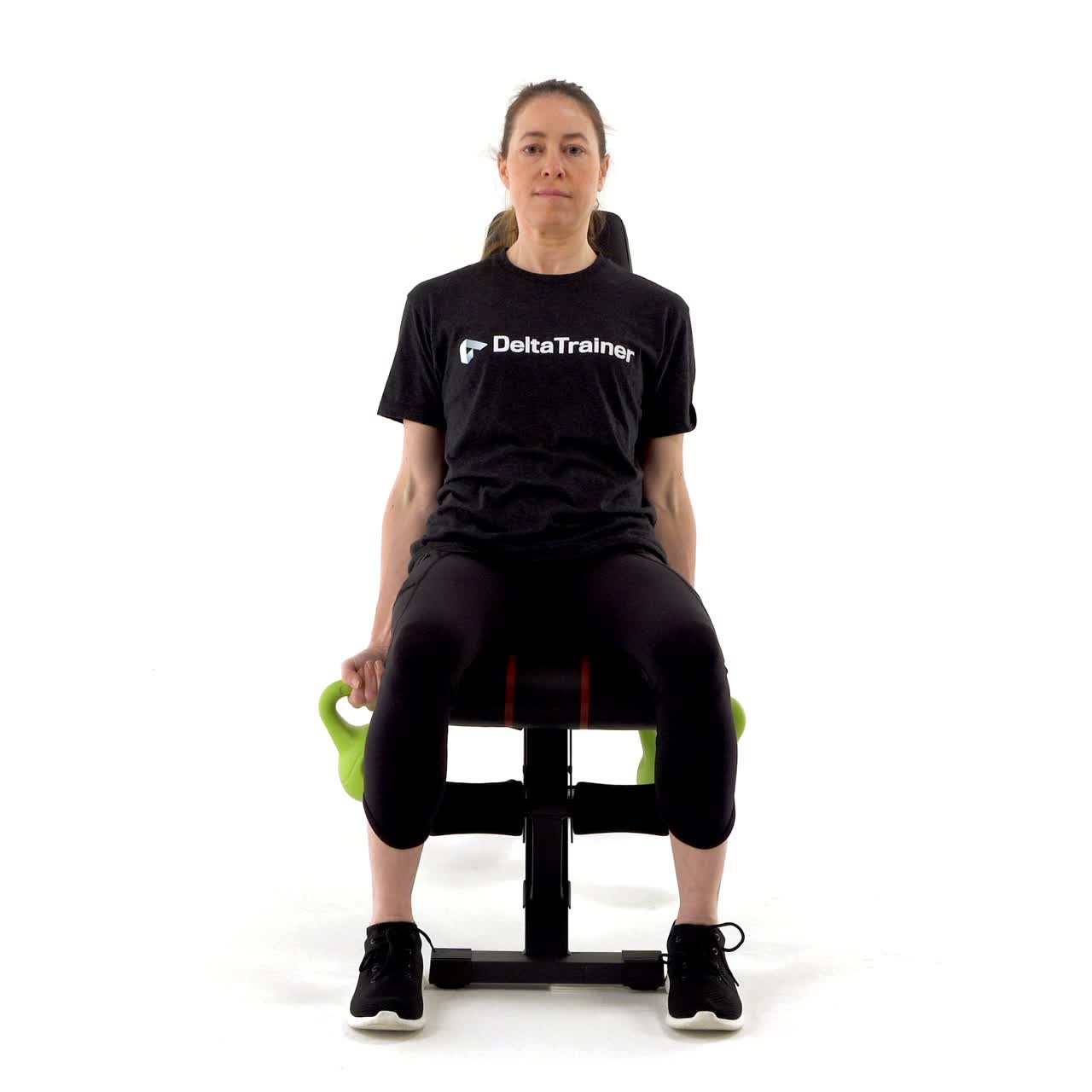Seated Kettlebell Curl with trainwell