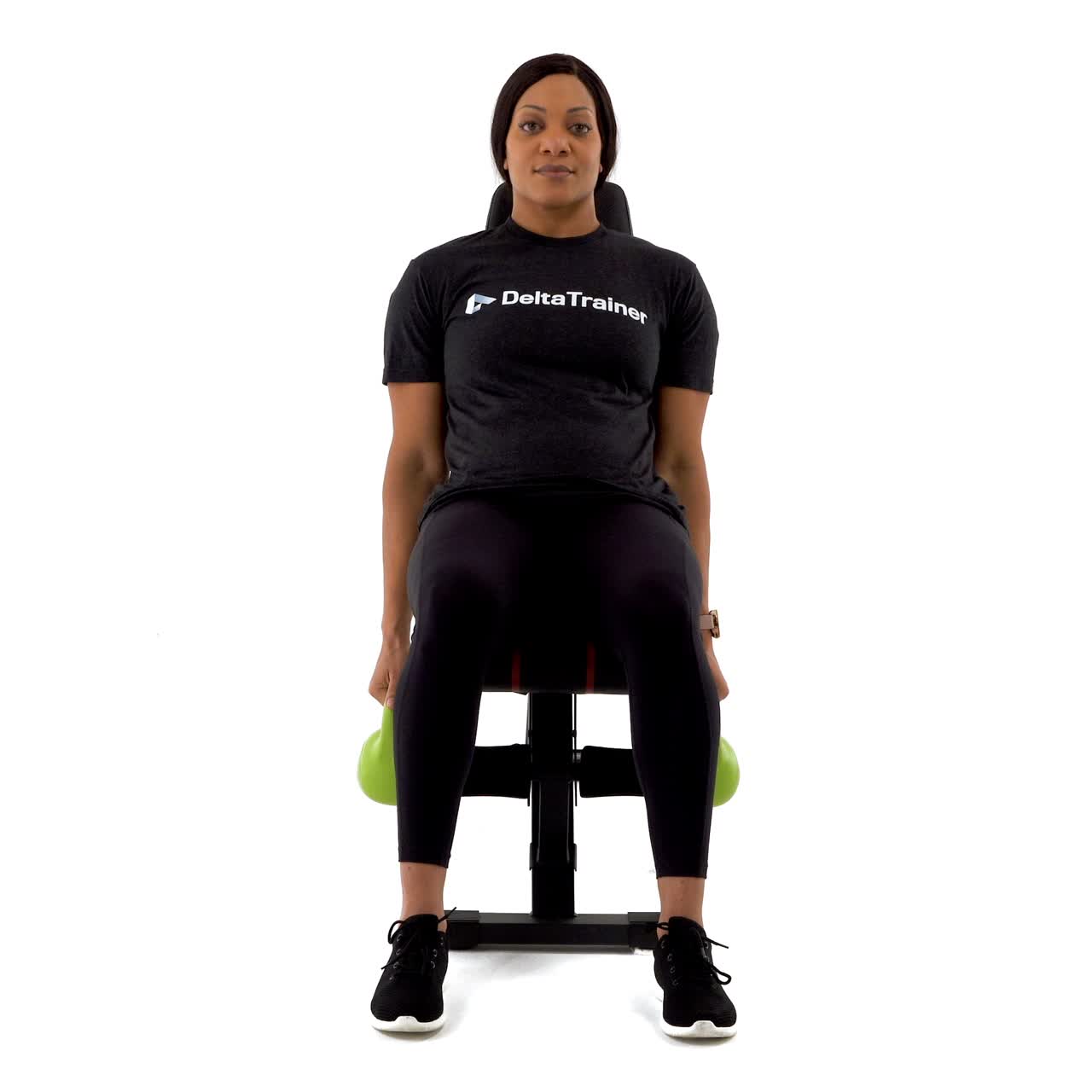 Seated Kettlebell Hammer Curl with trainwell