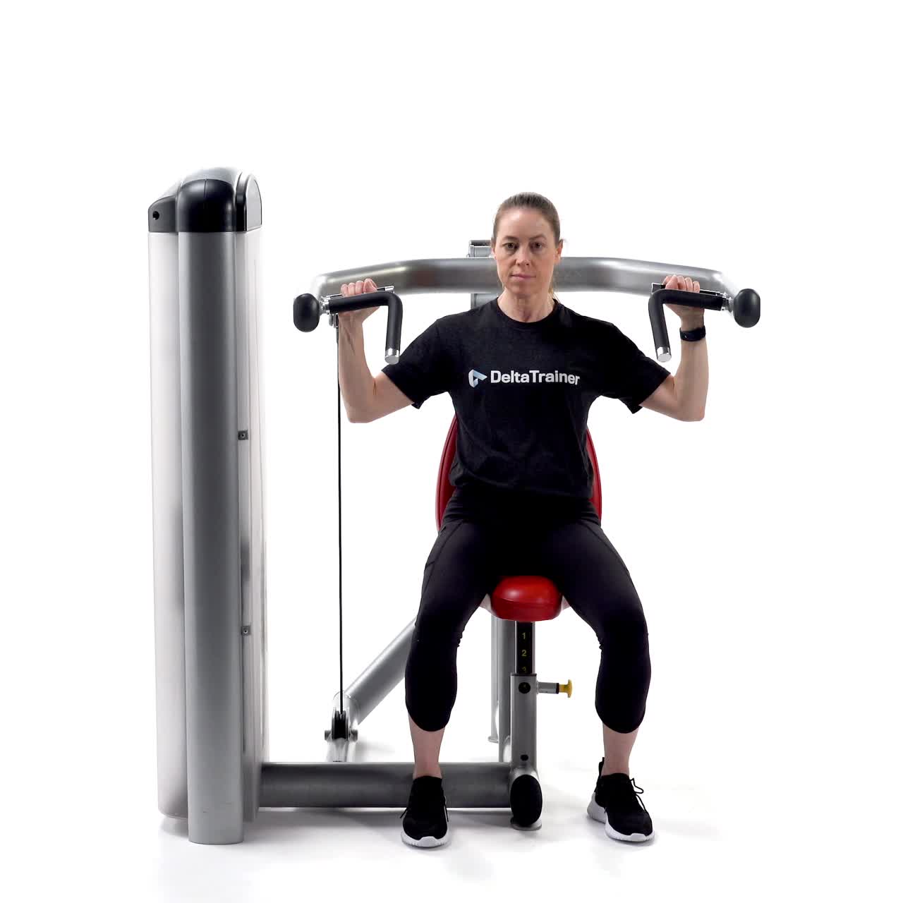 Seated Machine Overhead Press with trainwell
