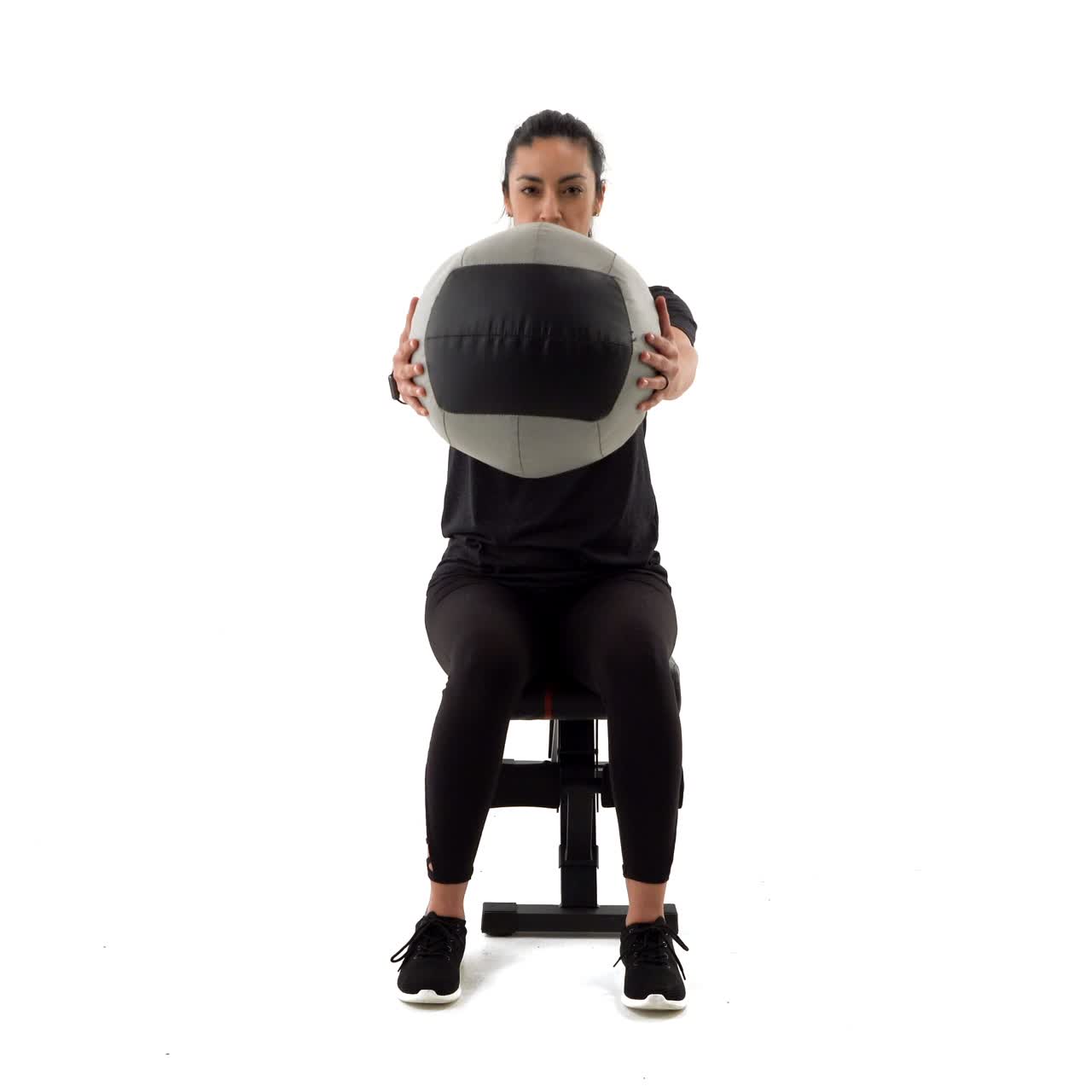 Seated Med Ball Figure 8 with trainwell