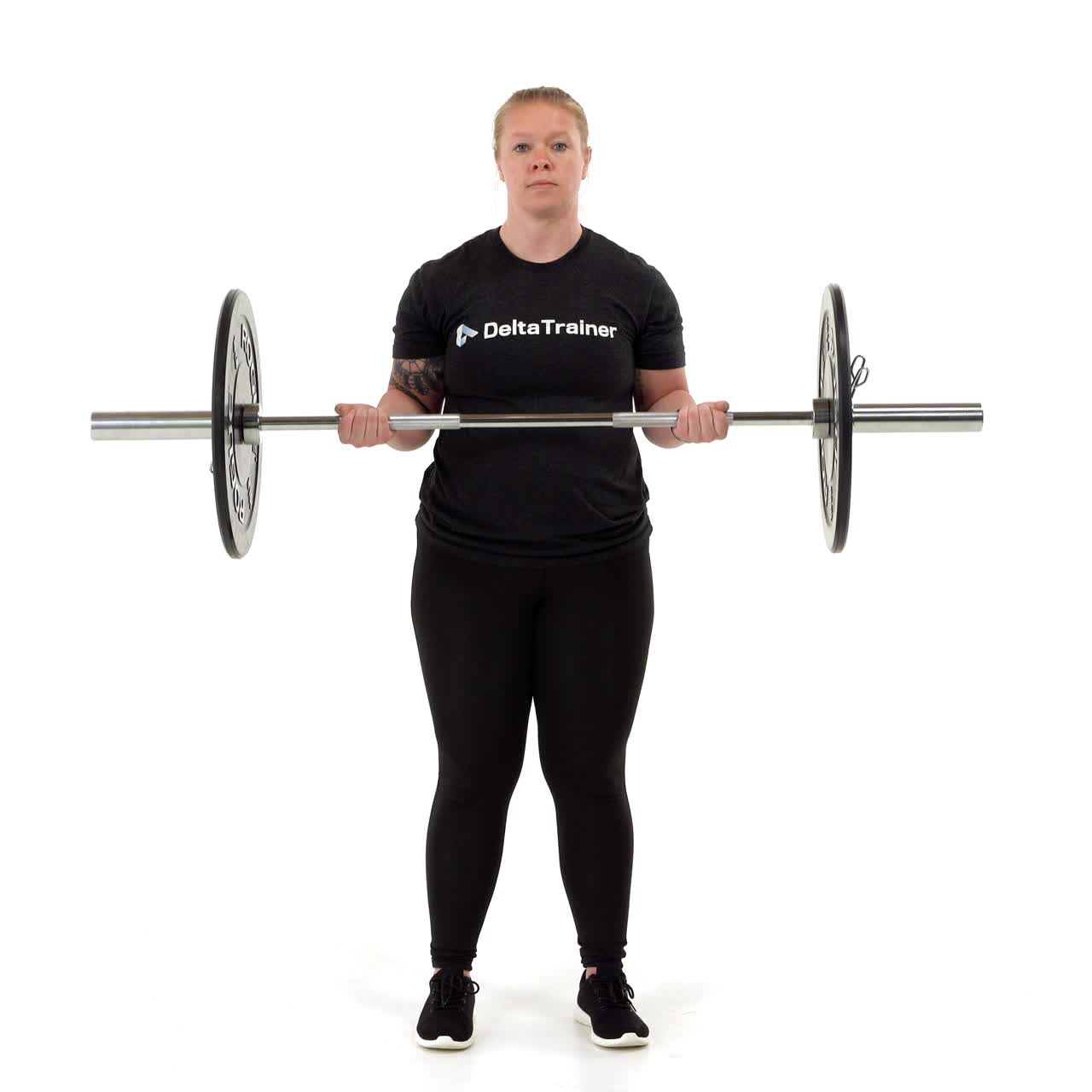 Top Half Barbell Curl with trainwell