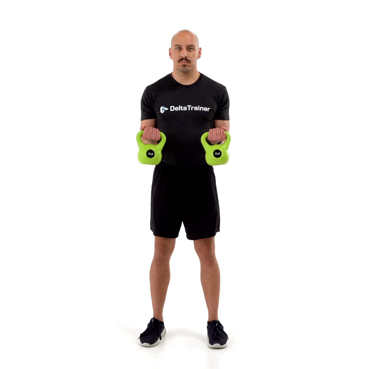 Top Half Kettlebell Curl with trainwell