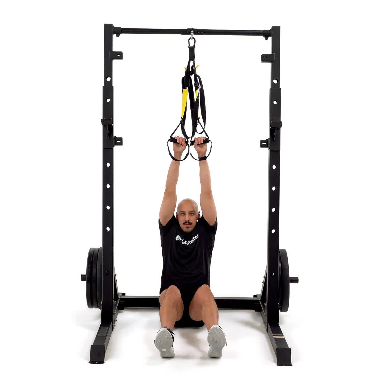 TRX Horizontal To Vertical Row with trainwell