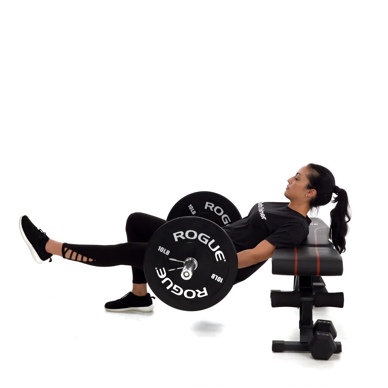 Single Leg Barbell Hip Thrust with trainwell