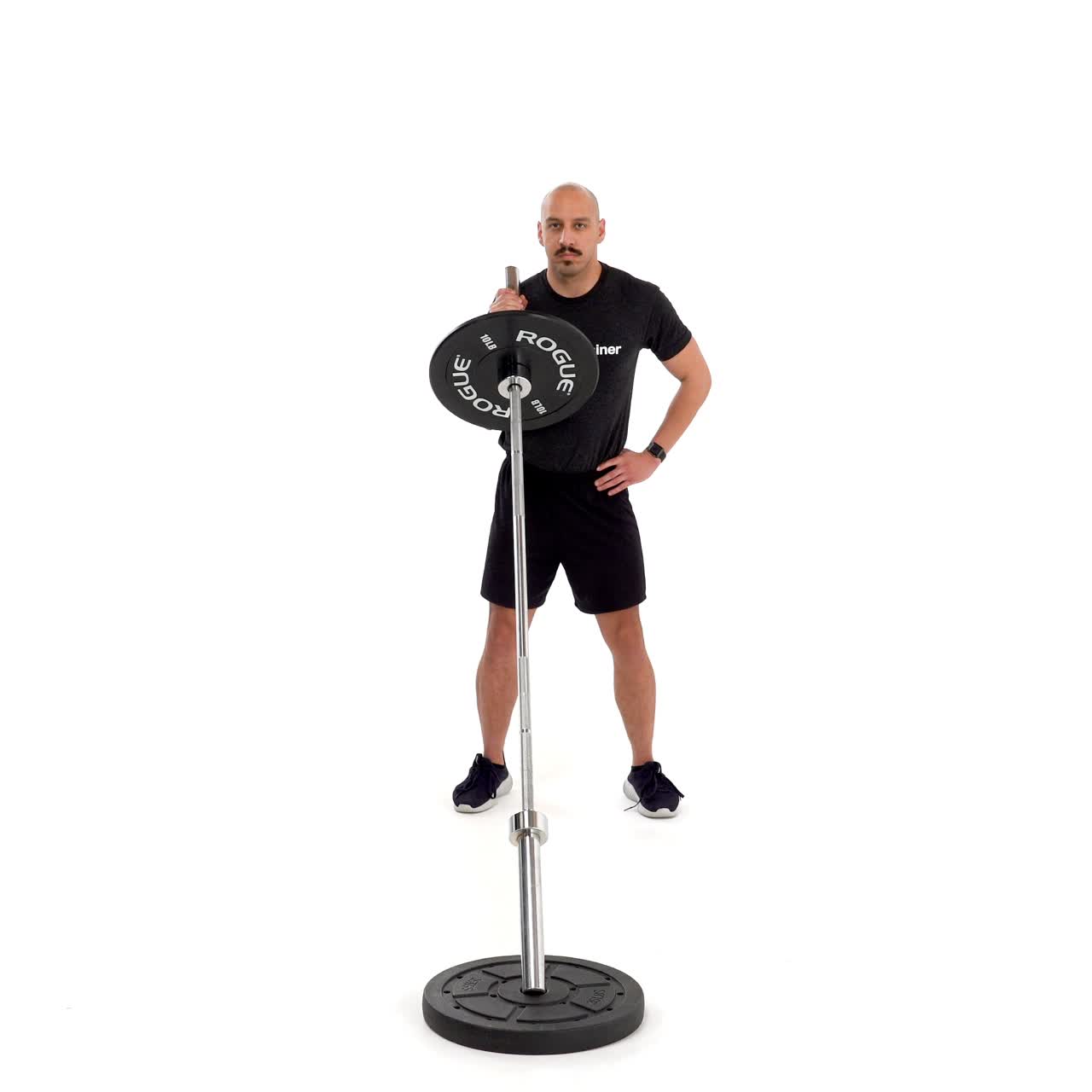 Unilateral Barbell Landmine Press with trainwell
