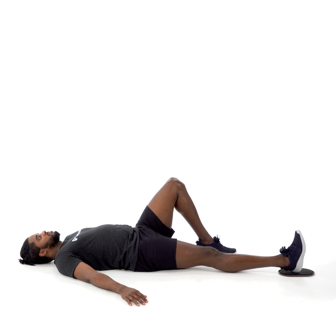 Single Leg Slider Hamstring Curl with trainwell